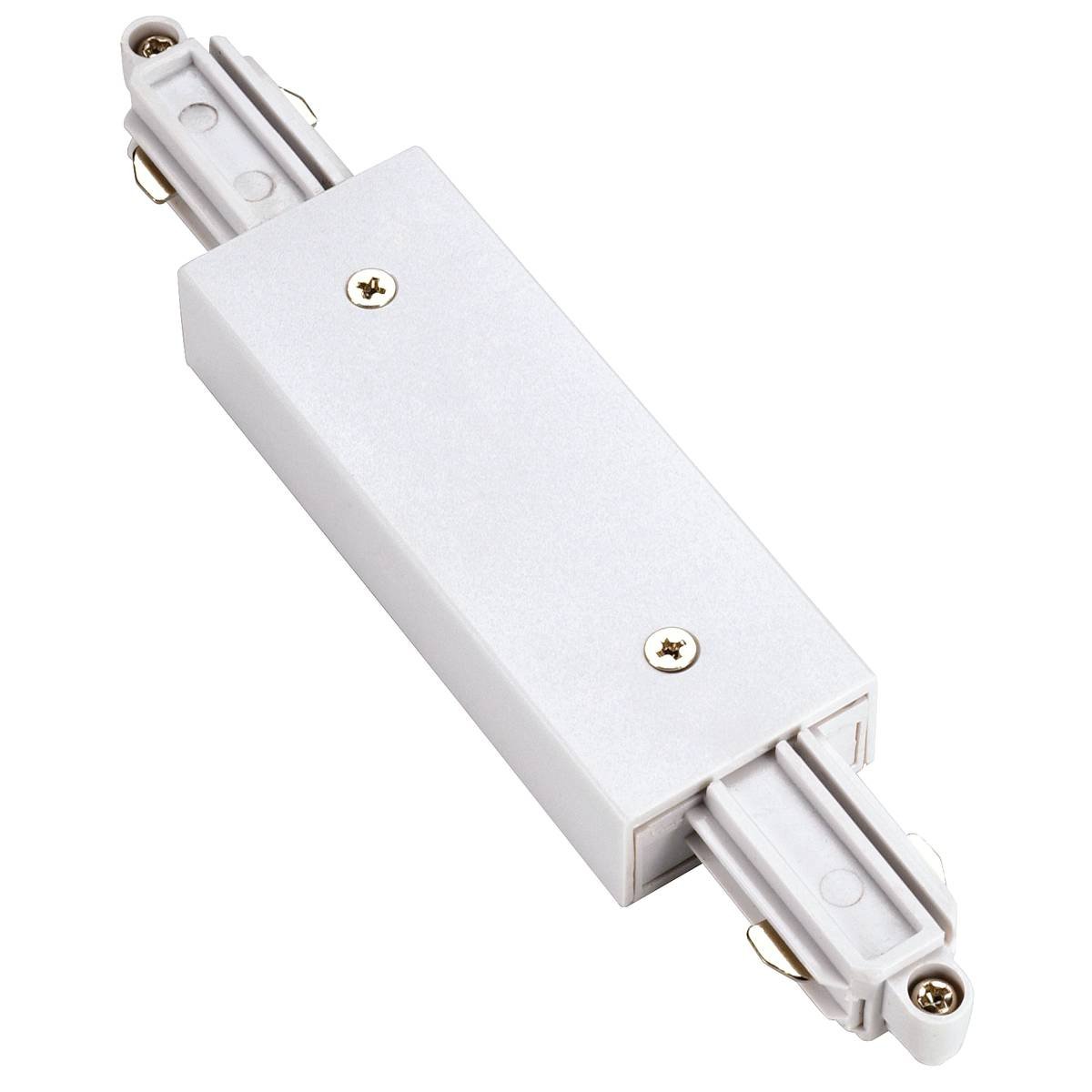 SLV Witte Connector 1-Fase langsverbinder elektrisch met voedingsmogelijkheid - 143101