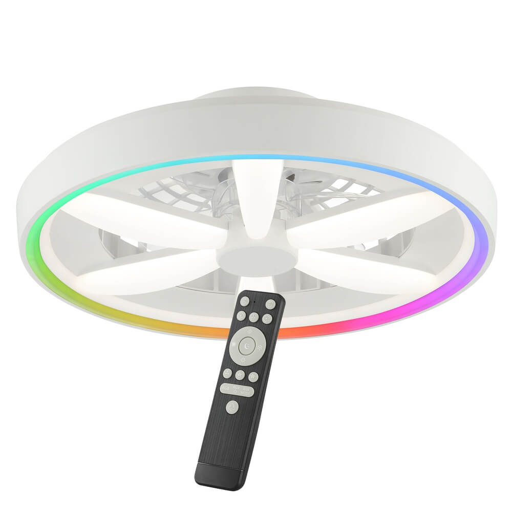 Brilliant Witte plafondventilatorGaiano met RGB lamp - G80935/05 afbeelding