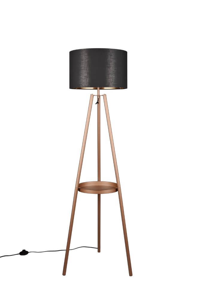 Trio Staande vloerlampColette zwart met goud - R41561065