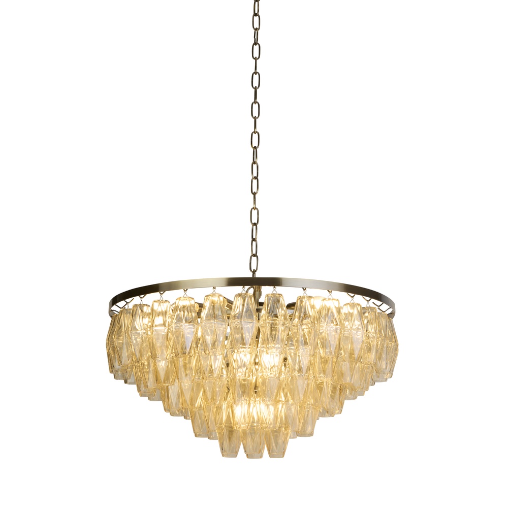 Hanglamp Alba antiek messing Ø 70cm