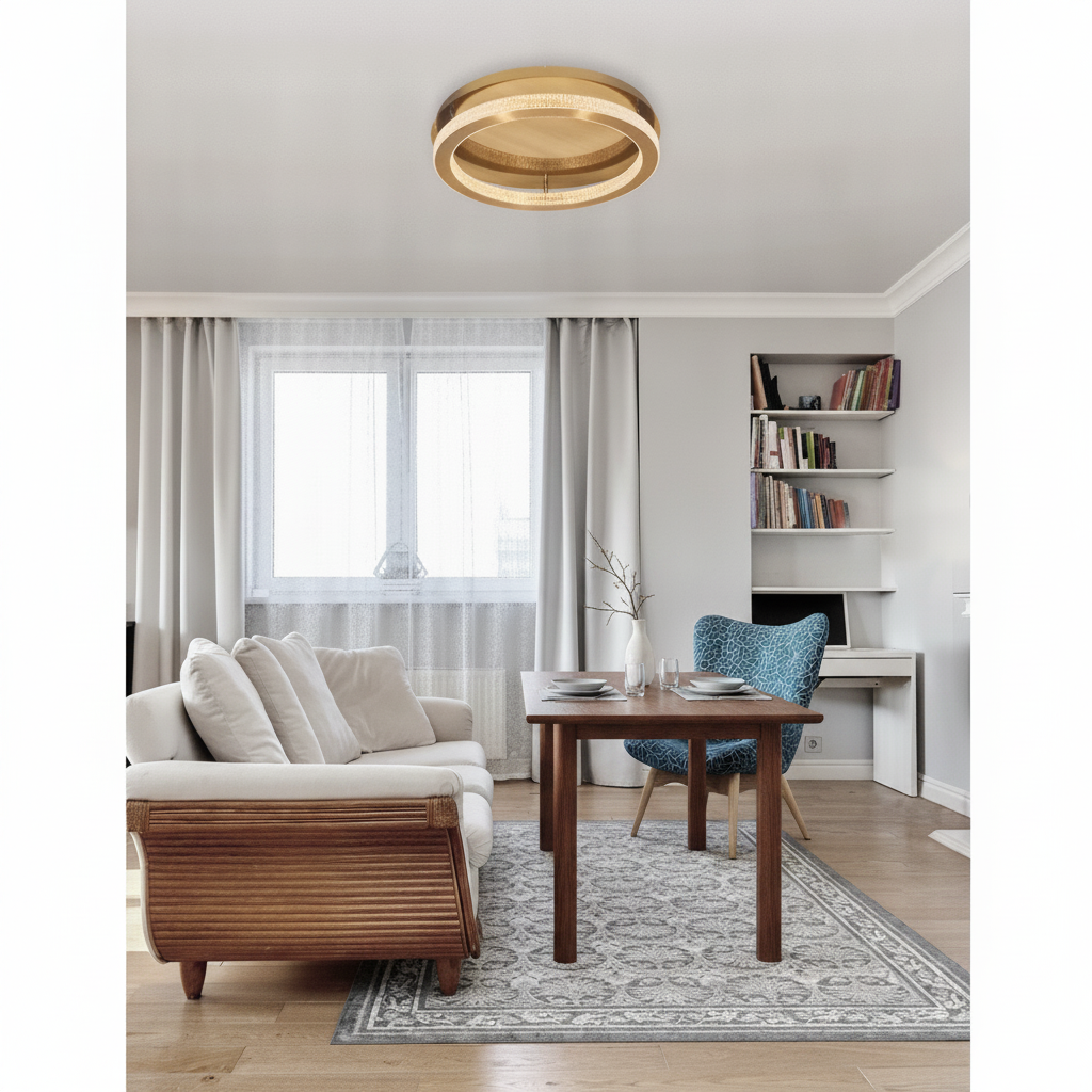 Lyora Plafondlamp Fiore goud Ø 40cm - 110445