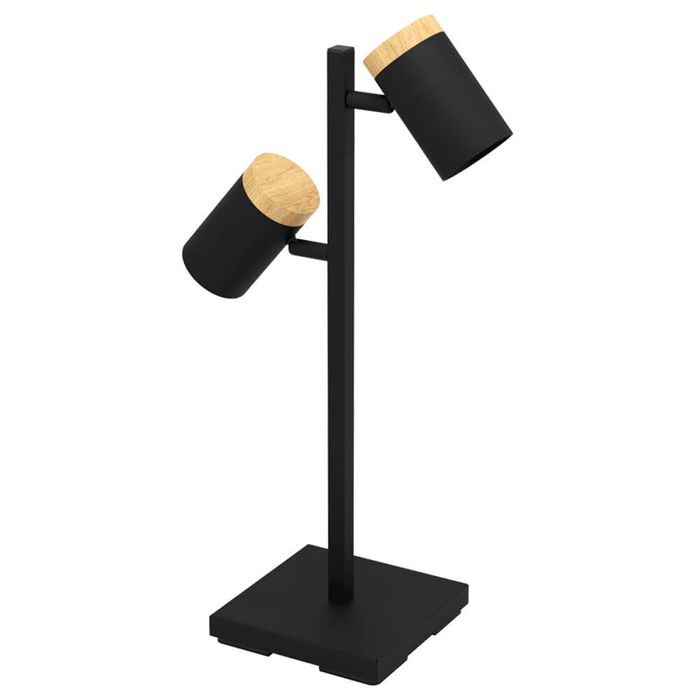Stars of Light Zwarte bureaulamp Cartagena met 2 lichtbronnen - 390069