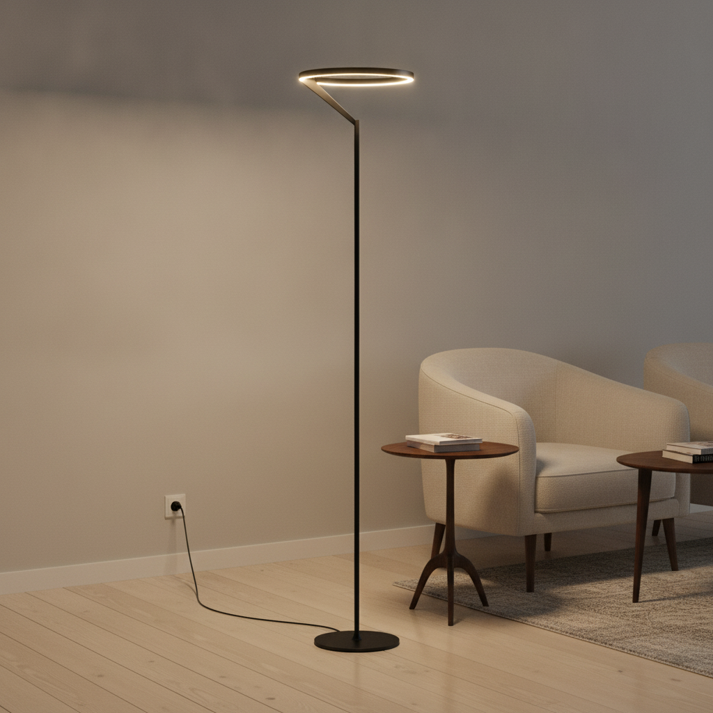 Lyora VloerlampTilia zwart - 9088150