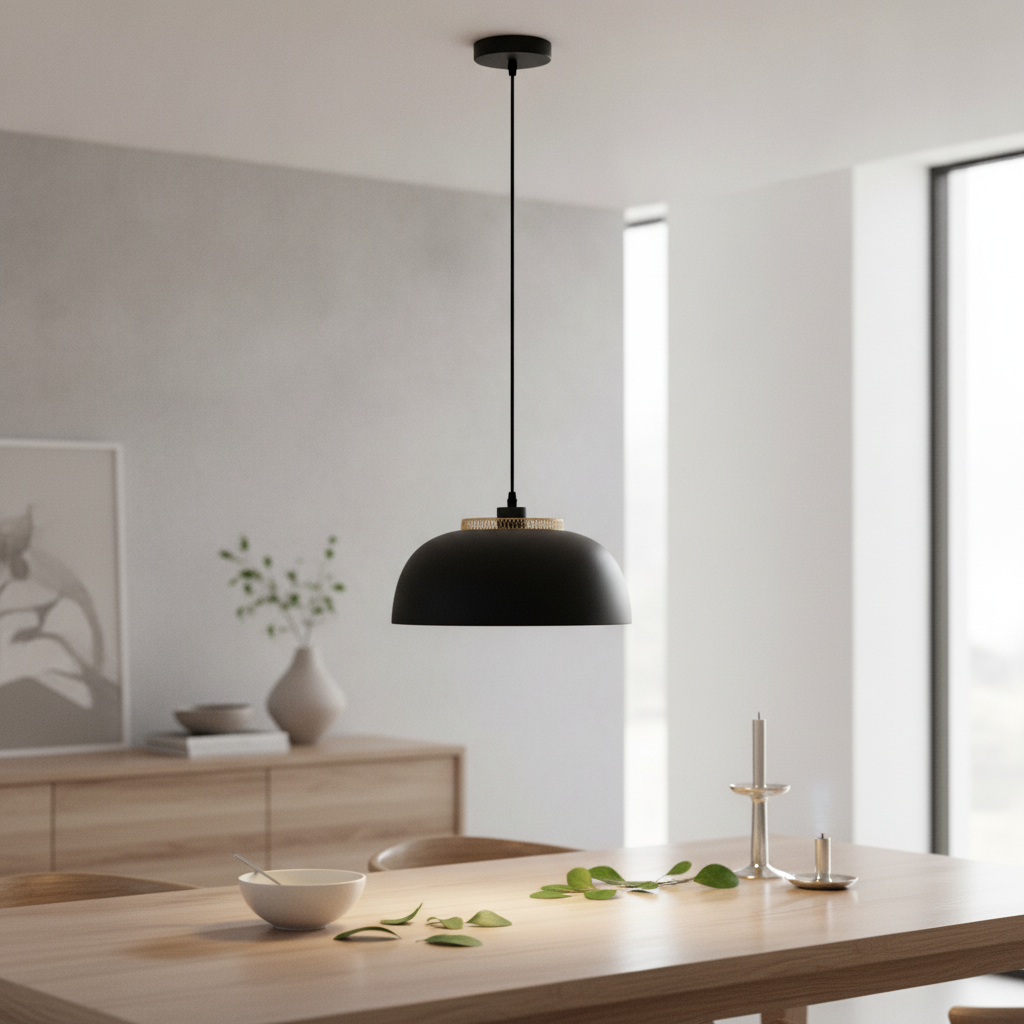 Lyora HanglampSqube zwart met goud - 9001086