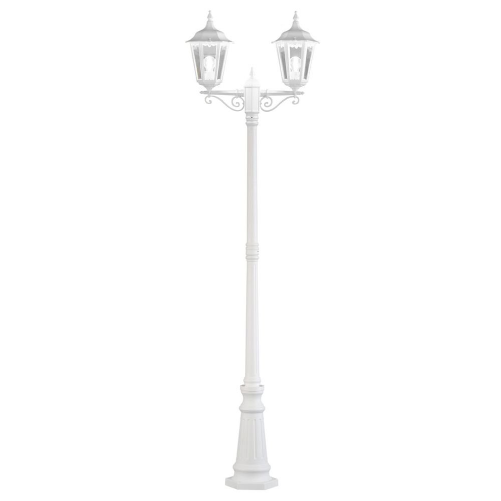 KonstSmide Klassieke staande lantaarn Firenze 2-lichts wit - 7234-250