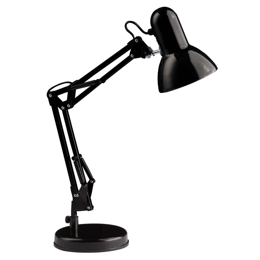 Brilliant Glanzend zwarte bureaulampHenry - 92706/06
