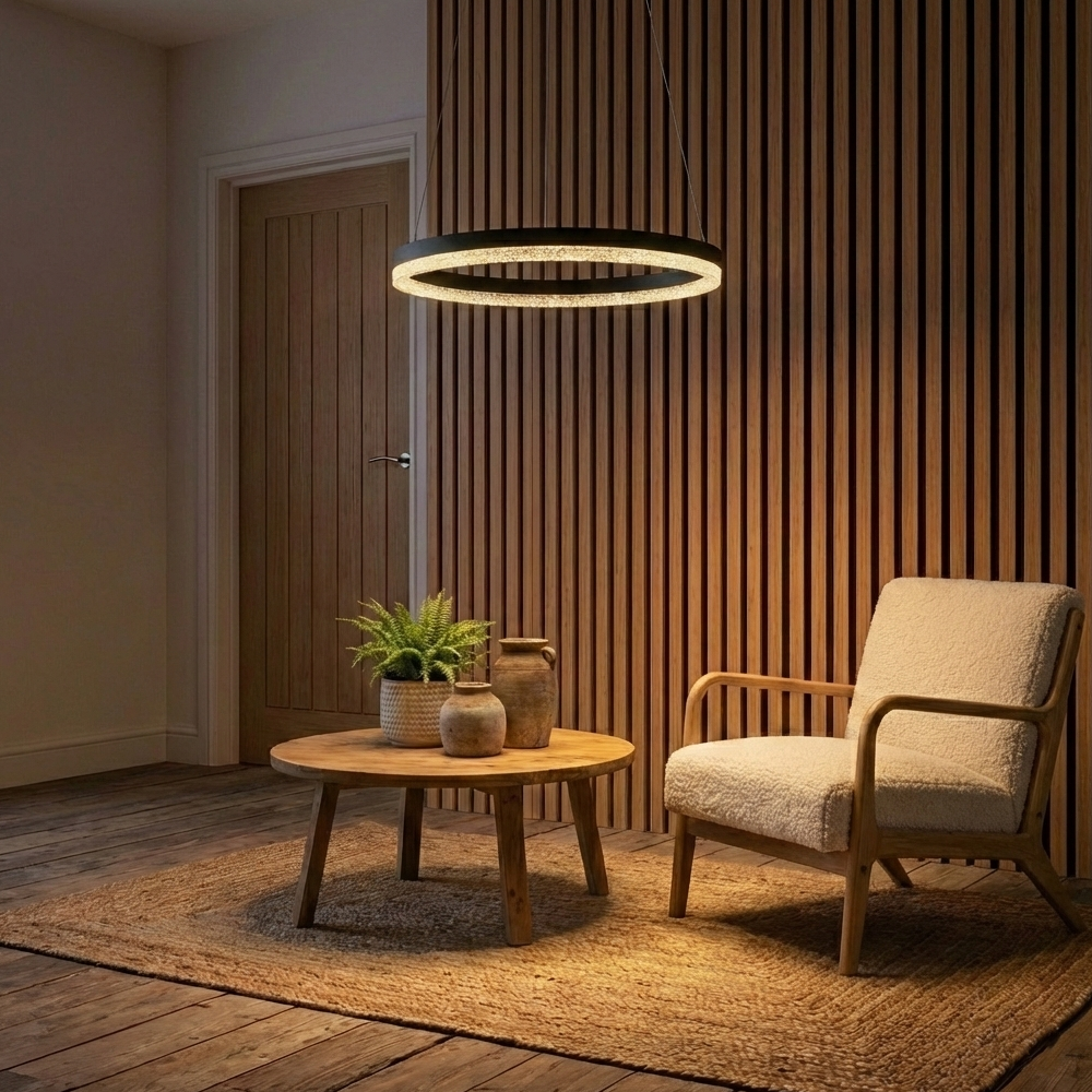 Lyora HanglampAdria zwart Ø 60cm - 110435
