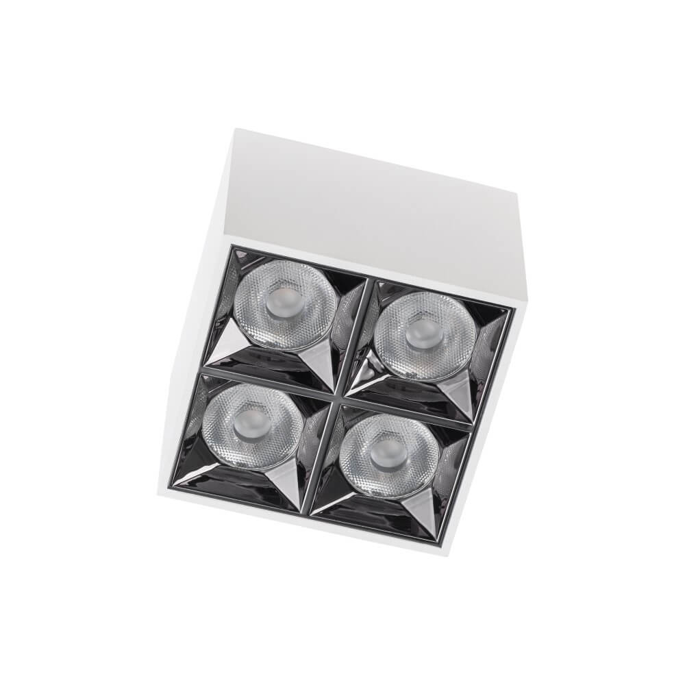 Lyora Witte opbouwspotMidi Led 2x2 leds - 4000K - 10051
