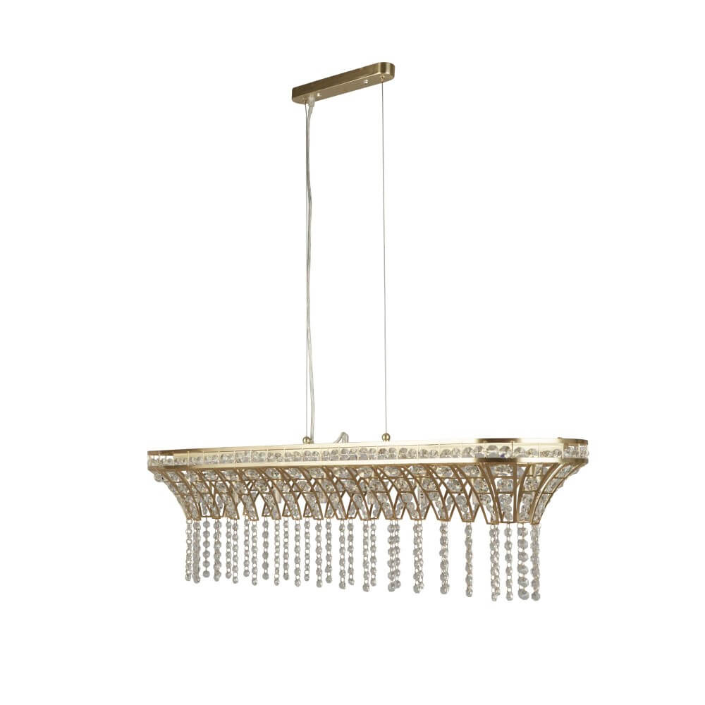 Searchlight Grote hanglampGemma goud - 68510-8SB