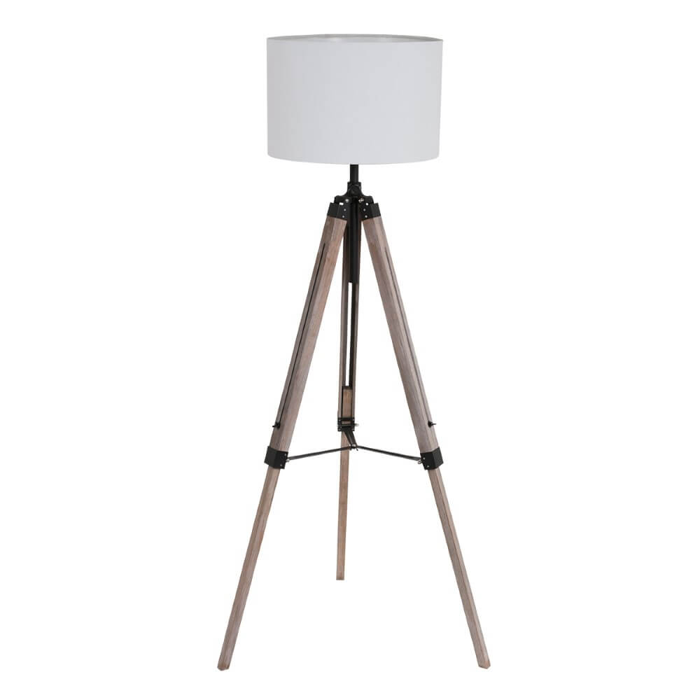Steinhauer Tripod schemerlampTriek witte kap - 7176ZW