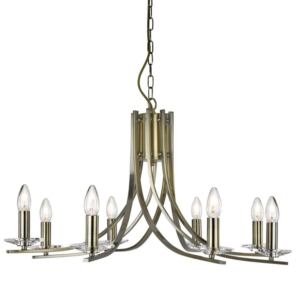 Searchlight Messing hanglamp Ascona Ø 75cm - 4168-8AB