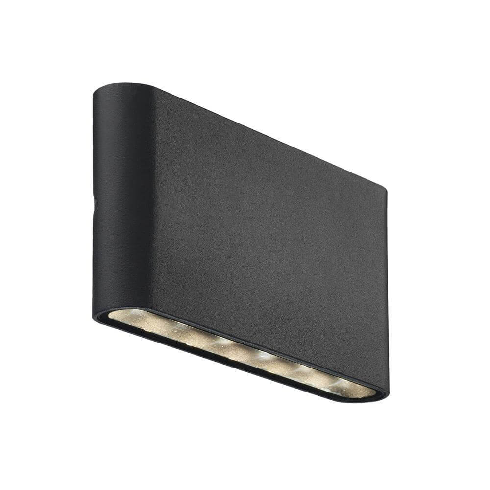 Nordlux Strakke design wandlampKinver zwart 17,5cm - 84181003