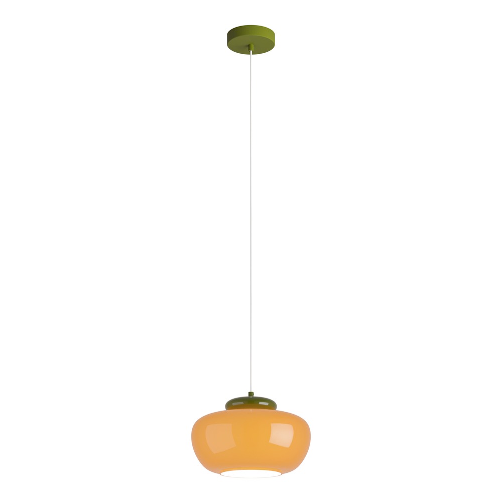 Design hanglamp Berardelli oranje met groen Ø 30cm Eglo 9008606404964