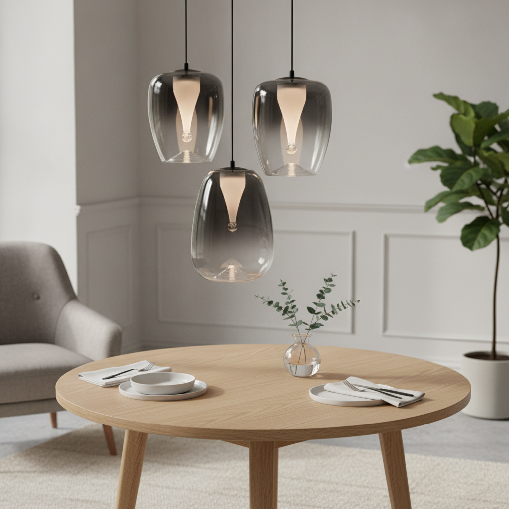 Lyora Design hanglampOblo 3-lichts smoke glas - 9009176