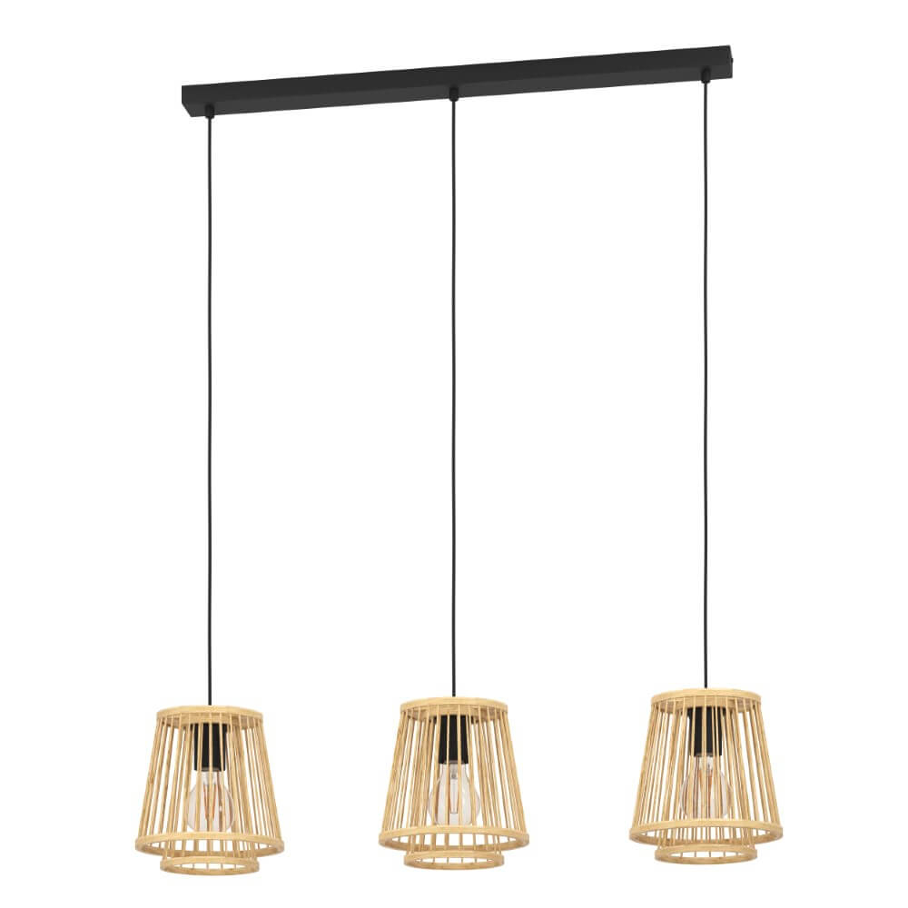 Eglo Houten hanglamp Hykeham 3-lichts - 43853