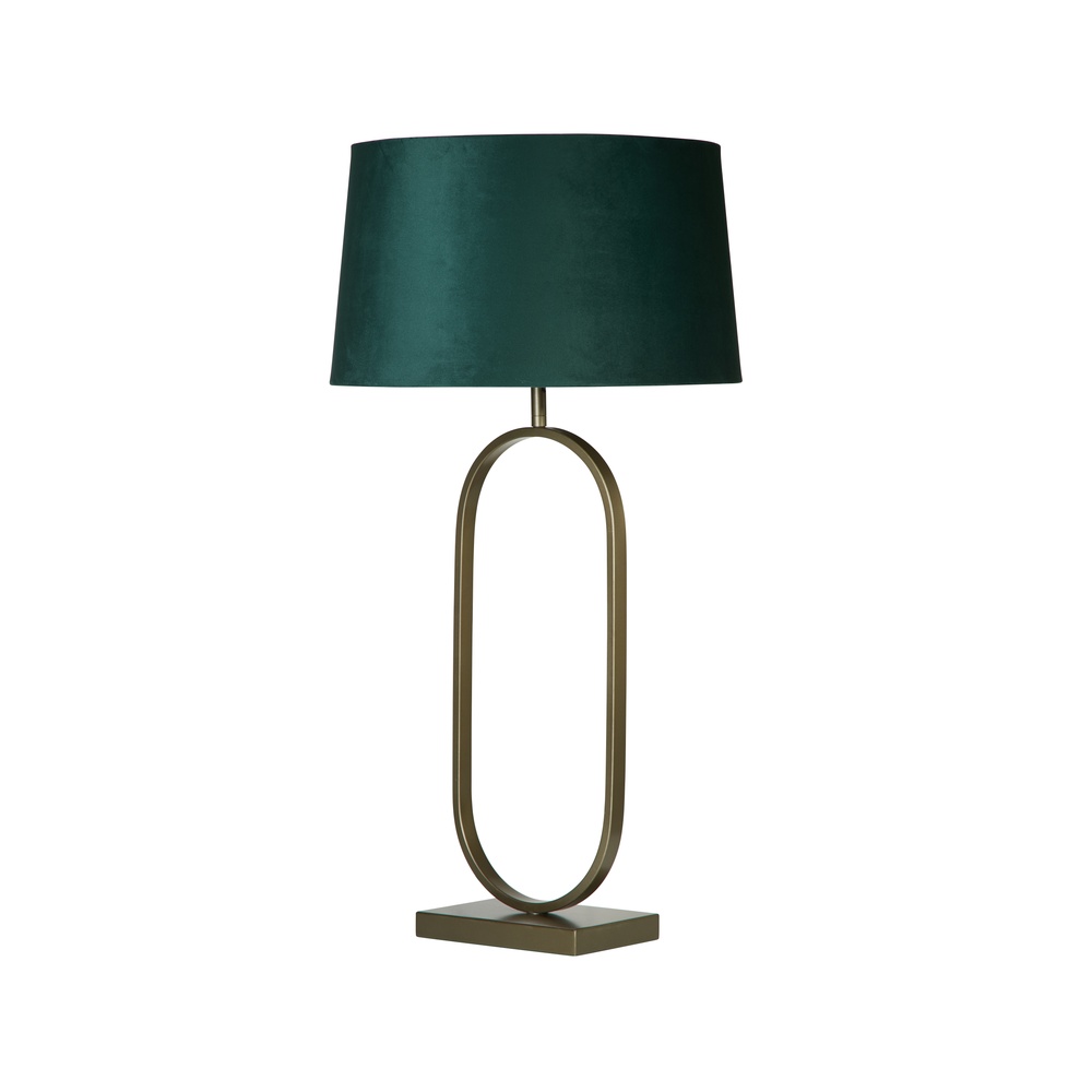 Searchlight TafellampModish brons met emerald kap - EU94102EM