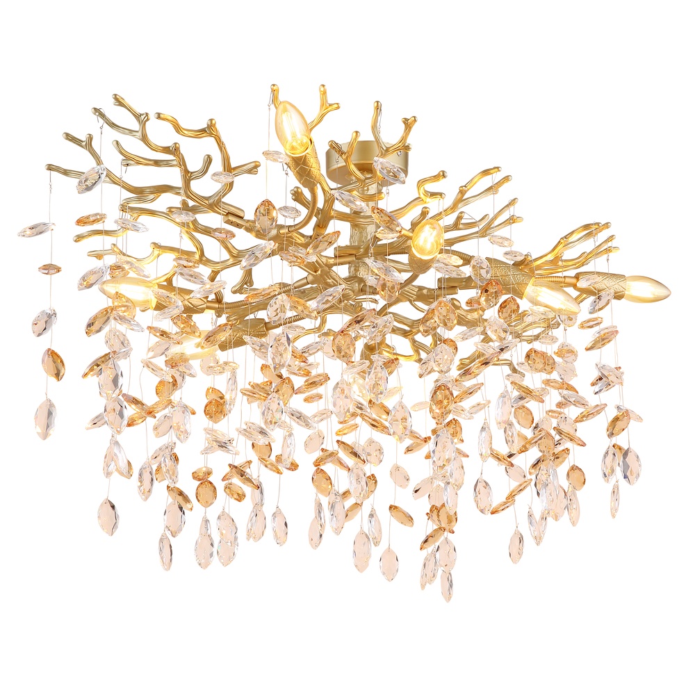 Globo Plafondlamp Queena goud - 64138D1G