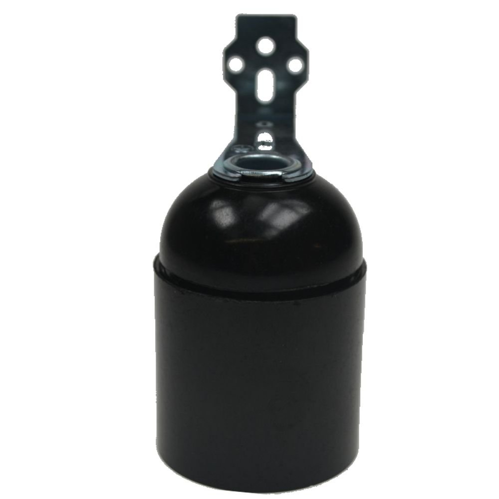 Vtac Fitting E27 - Base zwart met bevestingsplaatje - 6042760