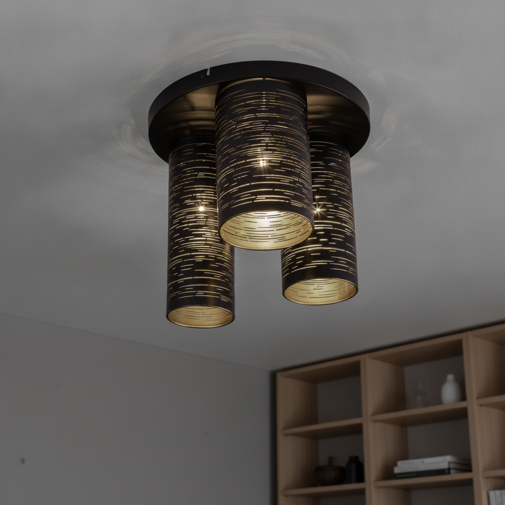 Lyora PlafondlampZane zwart - 110733