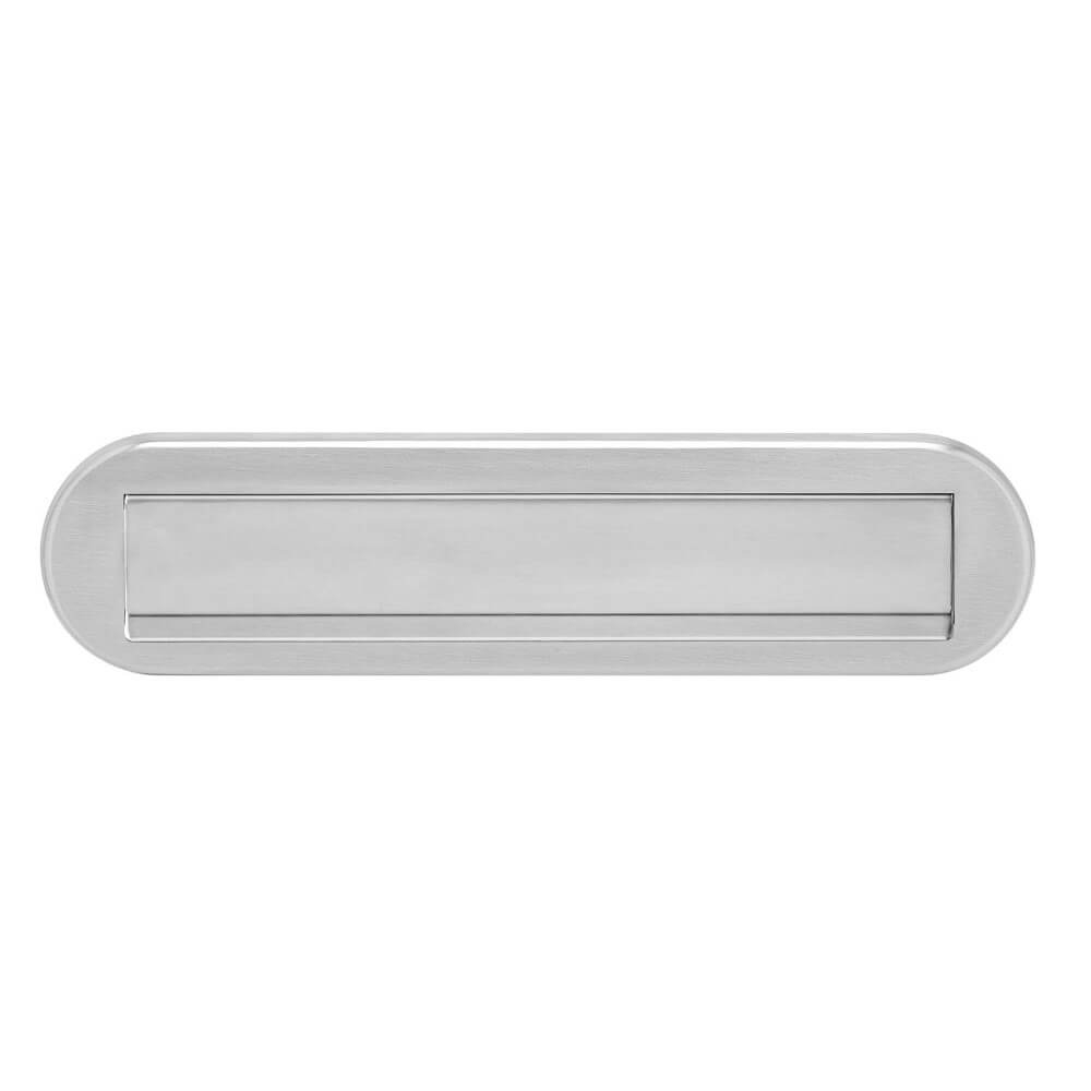 Intersteel Brievenbus met regenrandPosta ovaal RVS - 0035.400011