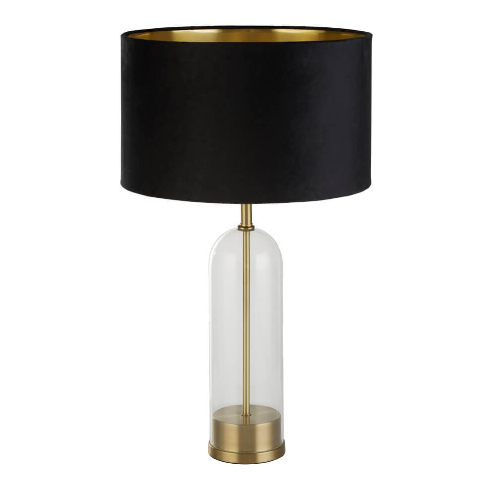 Searchlight TafellampOxford met zwarte kap - EU81712BK
