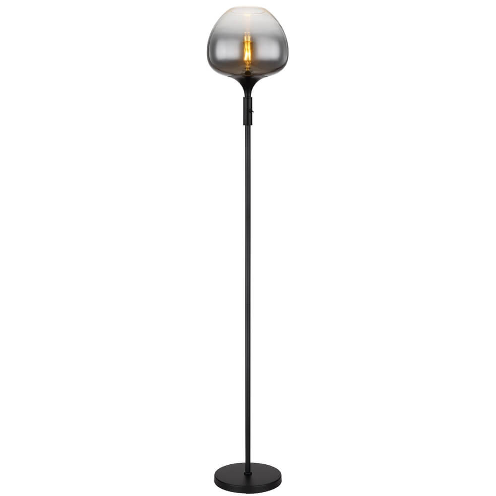 Globo Zwarte vloerlamp Maxy enkel Ø 29cm - 15548S2
