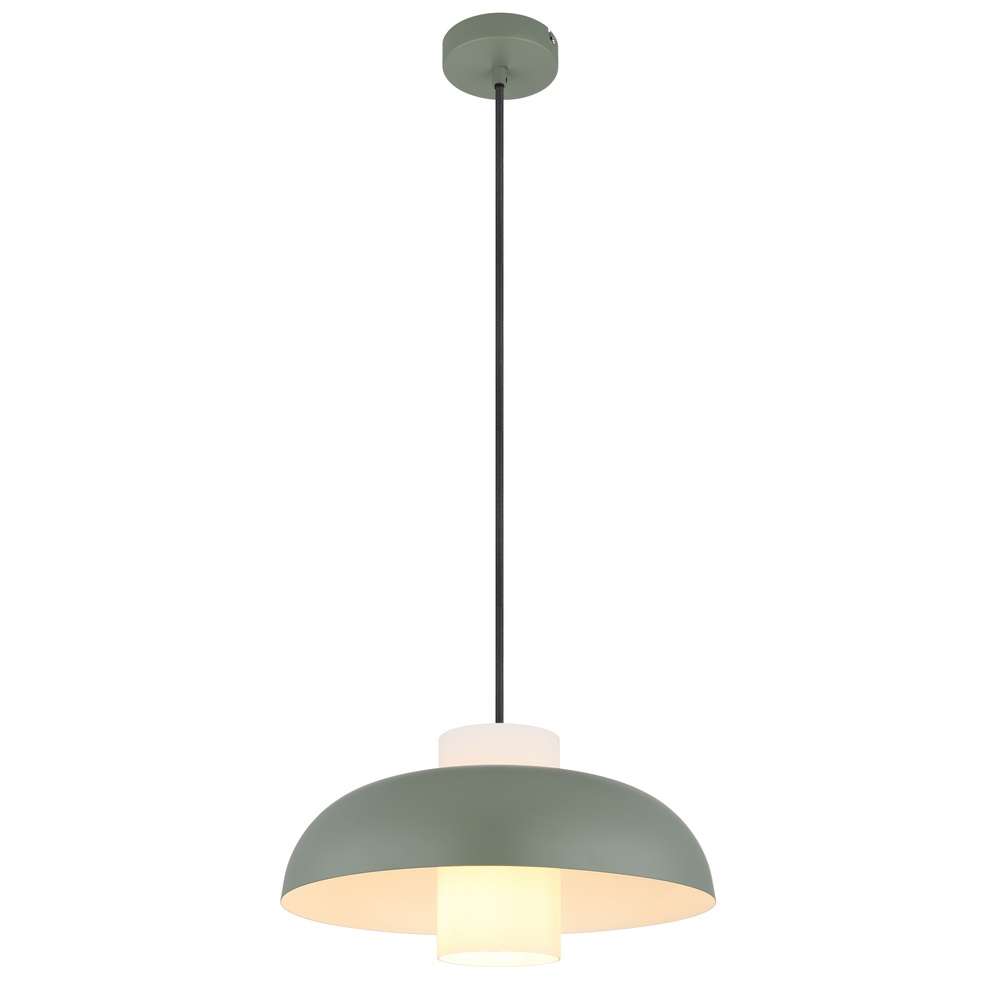 Globo Moderne hanglamp Lowe groen Ø 38cm - 15755G