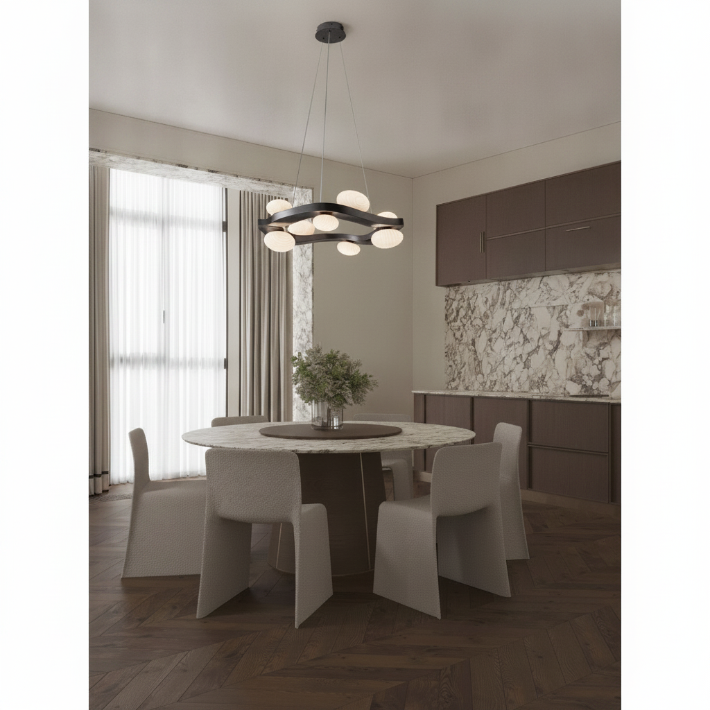 Lyora Design hanglampSevero zwart met wit - 9187029