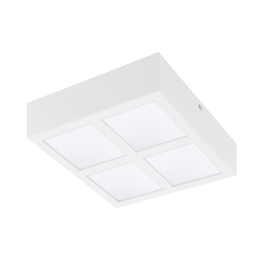 Eglo Moderne plafondlamp Colegio vierkant wit - 95203