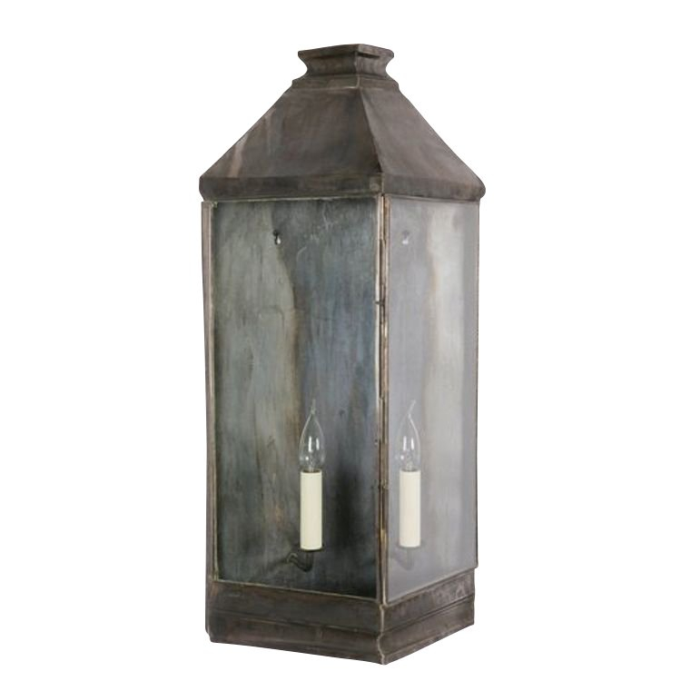 Limehouse Landelijk buitenlamp Greenwich Large handgemaakt - gepolijst nikkel (N) - 504A