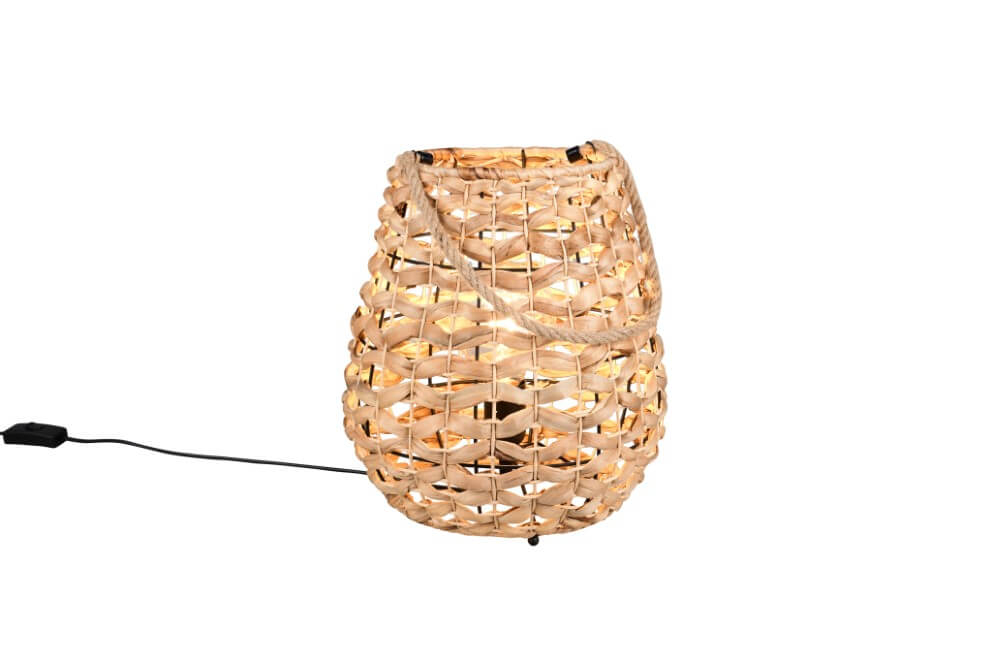 Trio Landelijke tafellampJean Ø 29cm rotan - R56221036