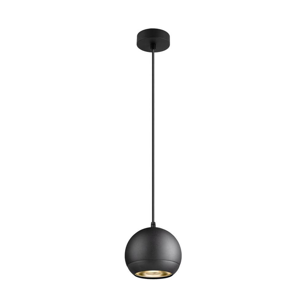 SLV Strakke hanglampLight Eye 150 zwart Ø 15cm - 1008178