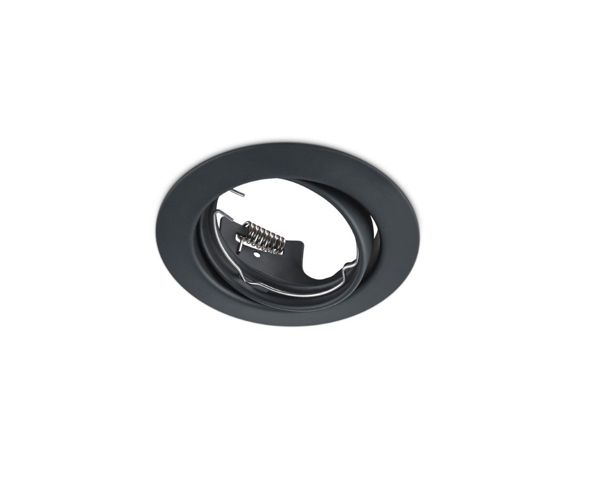 Trio Ronde inbouwspotJura GU10 8,3cm zwart - 650100132