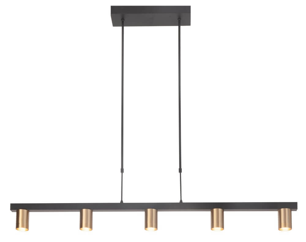 Highlight Kantoor hanglampPerugia mat goud - 5x GU10 - H5678.38