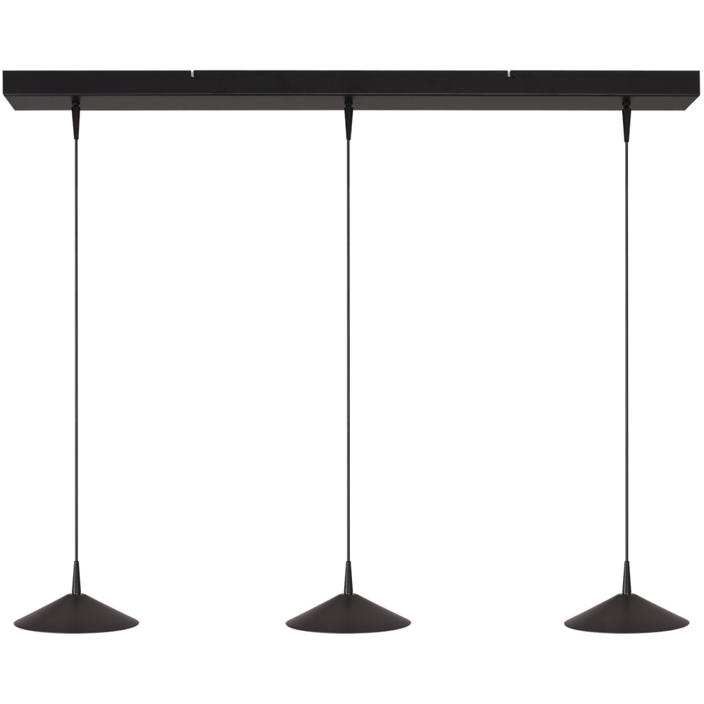 Masterlight 3-lichts hanglampCeppo zwart Ø 18cm - 2151-05-81-100-3-18