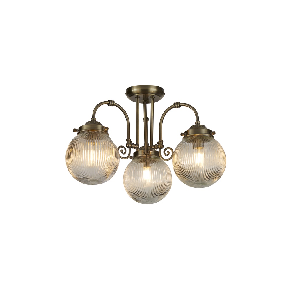 Searchlight Klassieke wandlamp Belvue antiek messing - 32593-3AB
