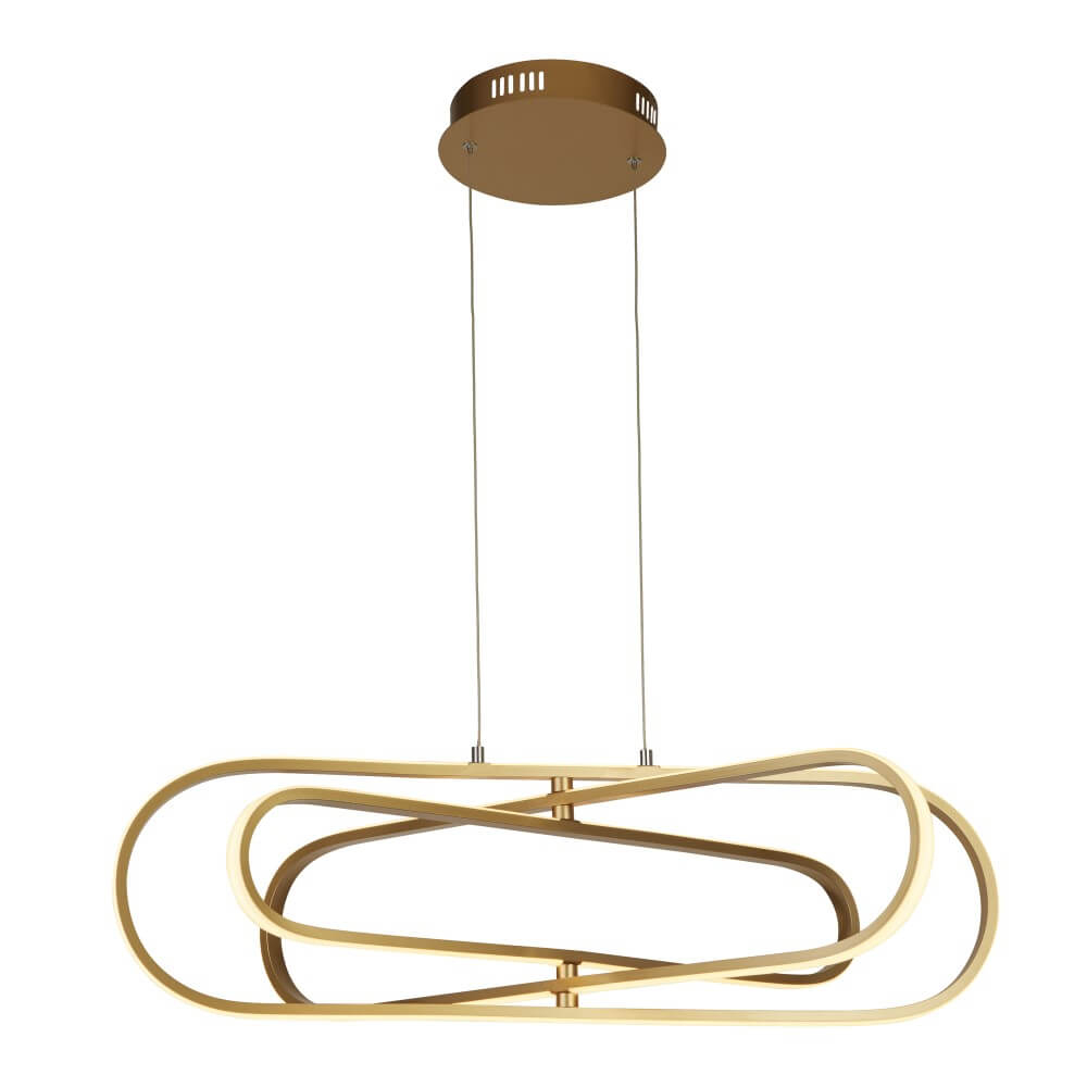 Searchlight Strakke gouden hanglamp Clip - 61775GO