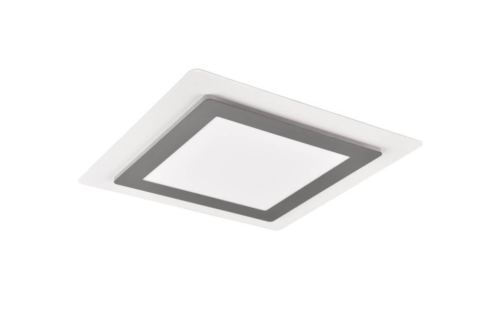 Trio Vierkante design plafondlampMorgan nikkel - 641510207