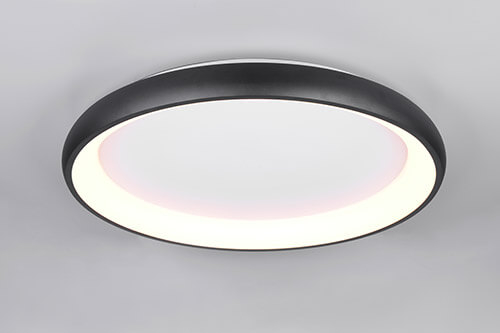 Trio Led plafondlamp Cardona zwart - Ø 75cm - 649617532