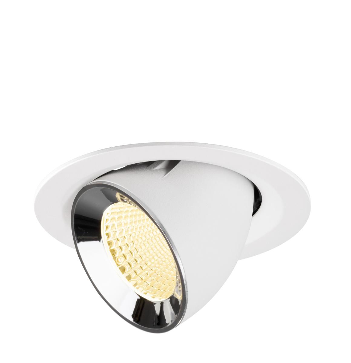 SLV InbouwspotNuminos Gimble M wit/chroom 3000K - 40gr - 1009573