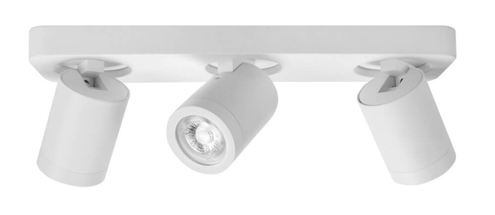 Highlight Triple IP44 opbouwspot Oliver mat wit - S7439.00