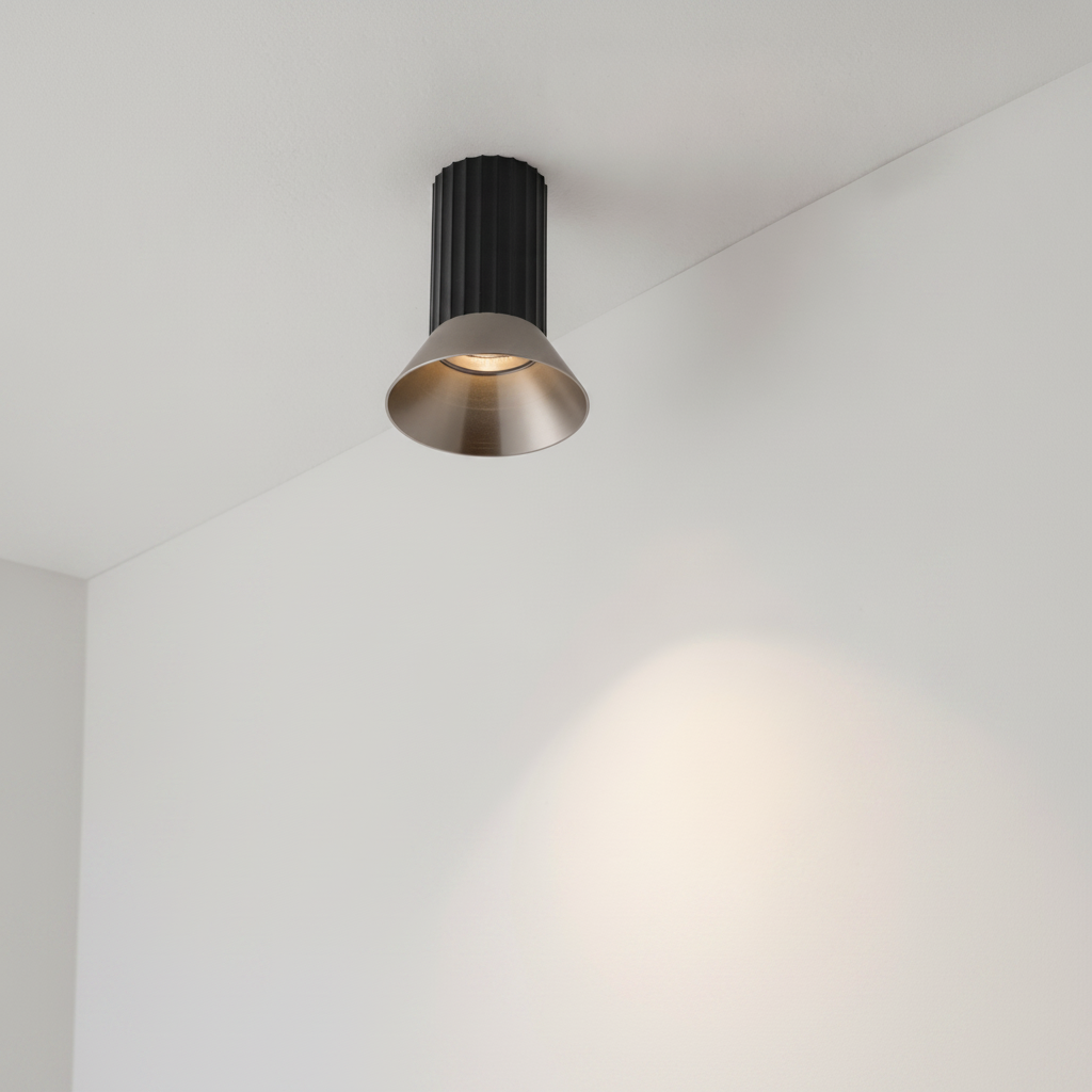 Lyora PlafondspotLuvia zwart met brons - 9011439
