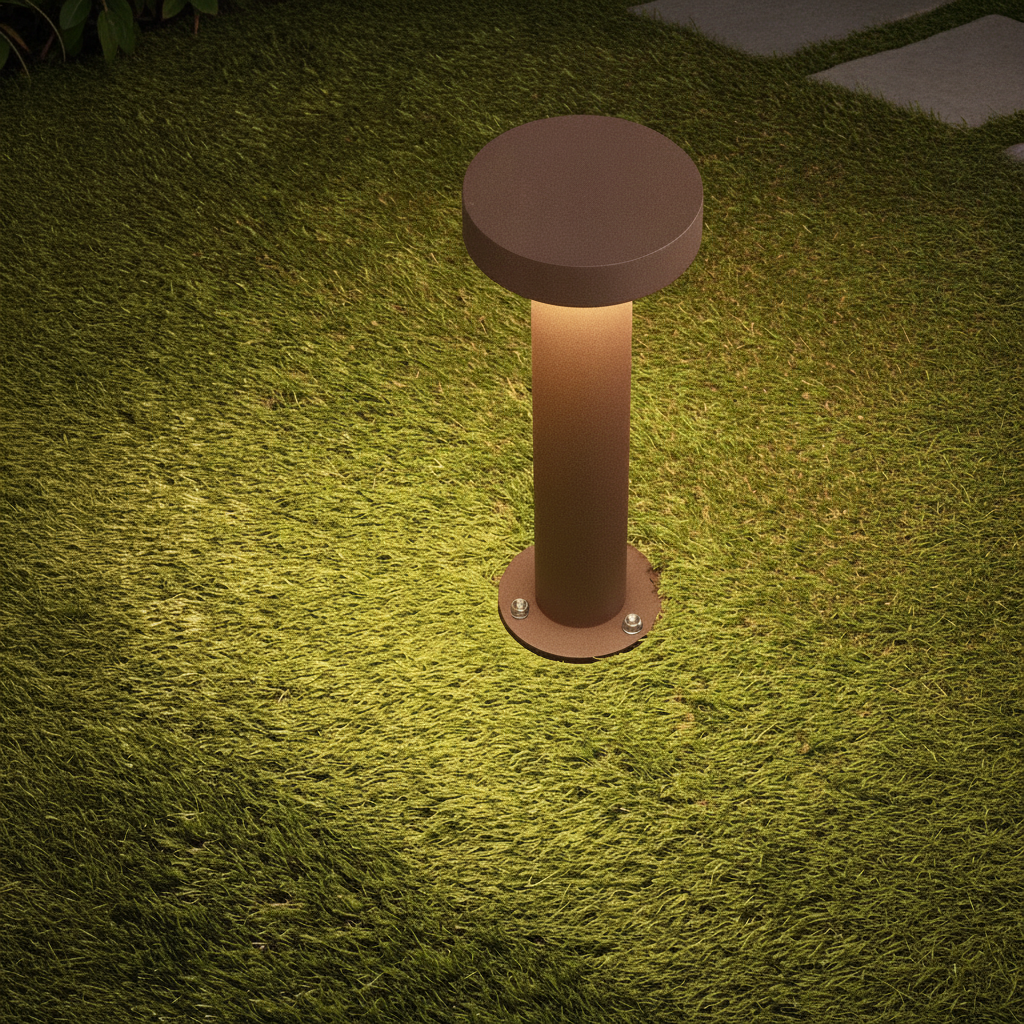Lyora Desing tuinlampGong roestbruin 30cm - 2700K - 9923446