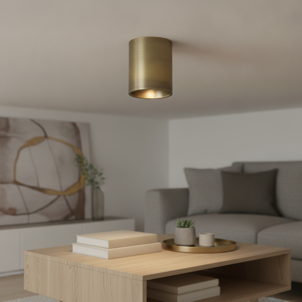 Artdelight Plafondspot Moreno antiek brons - PL MORENO AB