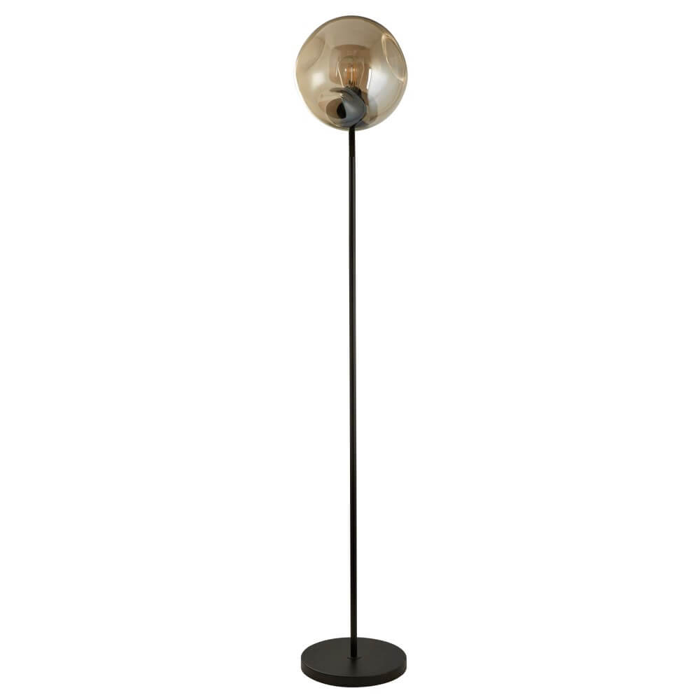 Searchlight VloerlampPunch zwart - EU22122-1BK