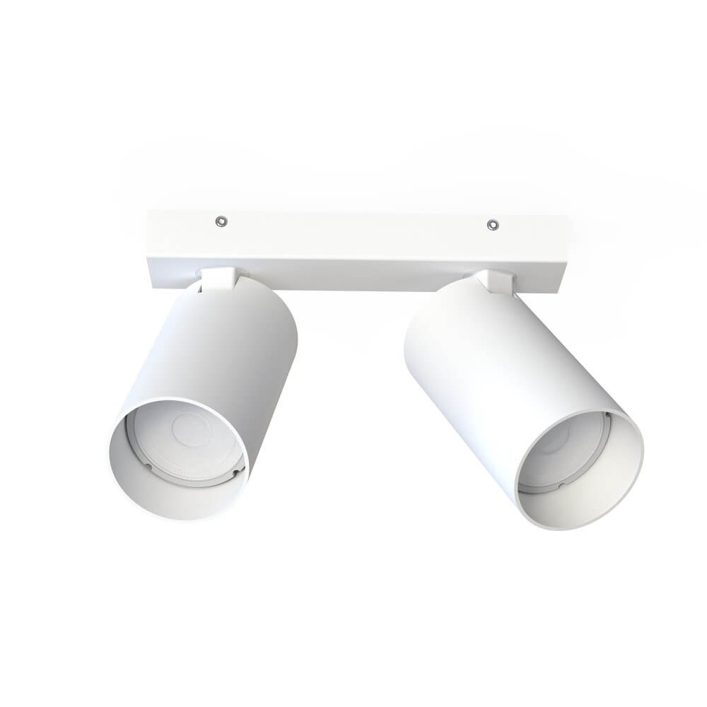 Lyora Witte opbouwspotMono 2-lichts kantelbaar - 7810