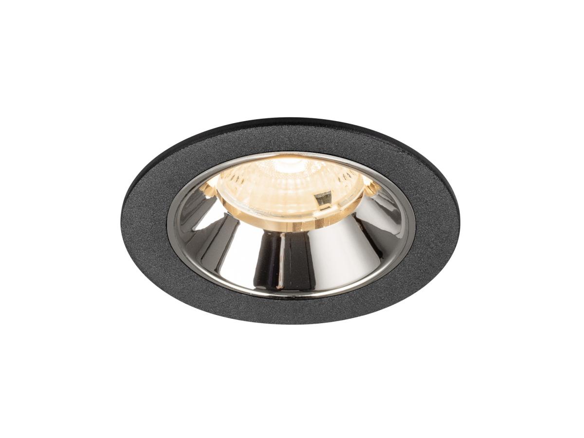 SLV InbouwspotNuminos S zwart/chroom 2700K - 55gr - 1009441