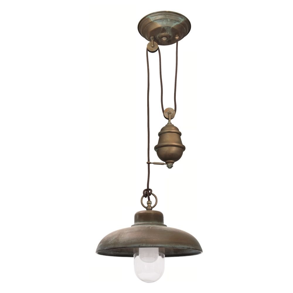 Franssen Stal lamp Landelijk Veranda 3 32cm koperbruin - 231336