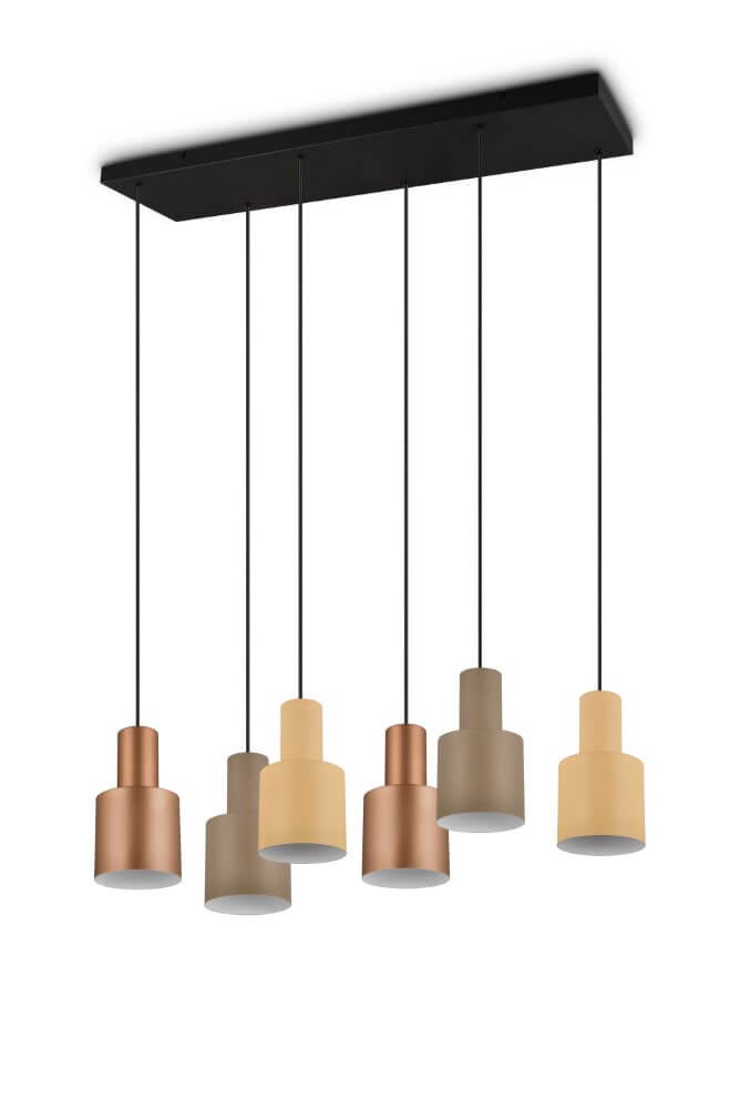 Trio Design hanglampAgudo 6-lichts - 319400617