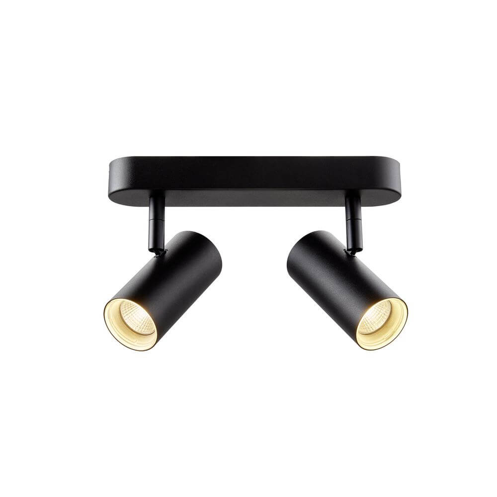 SLV OpbouwspotNoblo zwart 2-lichts 2700K - 1008719